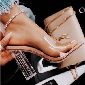 Clear, single sole heels